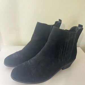 G.H. Bass & Co. Black Suede Chelsea Ankle Boots